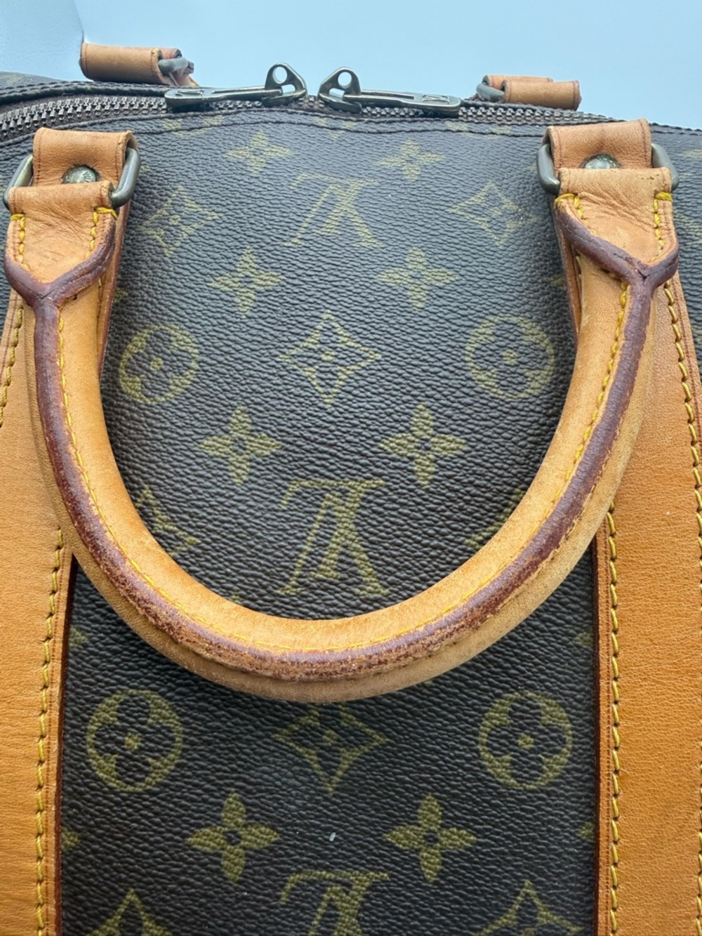 Louis Vuitton Brown Monogram Keepall 55 - Picture 6 of 13